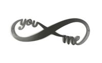 Infinity Symbol Raw Steel Unpainted Art 18 Inches