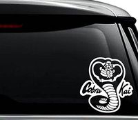 Karate Kid Cobra Kai Decal Sticker For Use On Laptop, Helmet, Car, Truck, Motorcycle, Windows, Bumper, Wall, and Decor Size- [6 inch] / [15 cm] Wide / Color- Gloss White