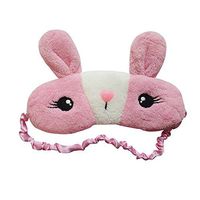 Ayygiftideas Christmas Cute Pink Rabbit Health Care Sleep Patch Eye Mask Blinder