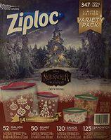 Ziploc Limited Edition The Nutcracker and the Four Realms Variety Pack Seal Top Bags + Bonus - 347 Count