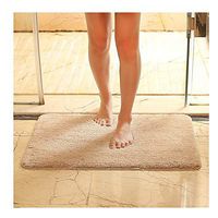 GHHZZQ Bathtub Mat Non-Slip Absorbent Blended Foot Pad Rectangle Bathroom Rugs, 6 Colors, A Variety of Sizes, 1.2 cm Thick, Customizable (Color : Beige, Size : 45x120cm)