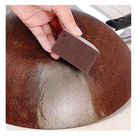 Kitchen Wash Pot Cleaning Sponge,Sponge Carborundum Brush Kitchen Washing Cleaning Kitchen Cleaner Tool (Brown)