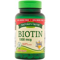 Nature's Truth Biotin 1,000mcg Tablets, 120 Count