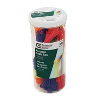 Assorted Multi Color Cable Ties (500 pieces)