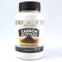 Activated Charcoal Supplement – ZENnatura Carbon Activado 90 300mg Capsules