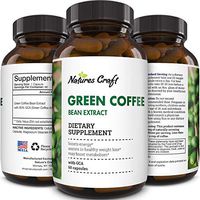 Natural Raw Green Coffee Bean Extract - Extra Strength Pure Premium Antioxidant Beans - 800 mg Max Fat Burner Supplement Super Cleanse Pills for Weight Loss Benefits Reviews