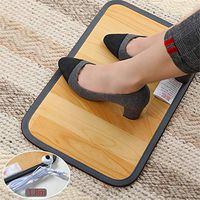 Fast-Heating Heating Foot Pad Mat, Toes Carpeted Foot Warming Heater Foot Warmer Pad Home Heated Floor Carpet Foot Switch Design for Office Worker,B,S