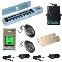 FPC-5013-VS Visionis Kit para Control de Acceso de UNA Puerta con apertura hacia adentro, Cerradura Electro Magnética de 600lbs, Receptor Inalámbrico y Control Remoto