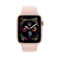 Apple Watch Series 4 (GPS + Cellular, 44mm) - Gold Aluminium Case with Pink Sand Sport Band (Renewed)