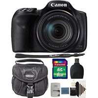 Canon PowerShot SX540 HS Digital Camera + 8GB Memory Card + Reader + Case + 3pc Cleaning Kit