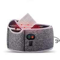 TAESOUW-Home Heating Waist Massage Belt Lumbar Heat Belt Wrap for Lower Back Arthritic Abdominal Pain Relief Fits Men and Women (Color : Gray, Size : Free Size)