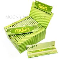 1 Box 50 booklets King Size Slim Moon Pure Hemp Cigarette Tobacco Rolling Papers 108 * 45mm 1600 Leaves