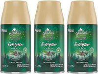 Glade Automatic Spray Refill - Limited Edition Holiday Collection - ICY Evergreen Forest - Net Wt. 6.2 OZ (175 g) Per Refill Can - Pack of 3 Refill Cans