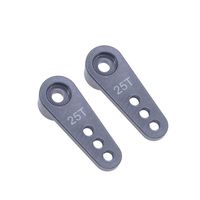 2pcs 25T Metal RC Steering Servo Arm Horn Parts for 1/8 1/10 Model Car/Boat Futaba HSP HPI Wltoys Himoto Redcat Traxxas Axial