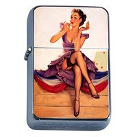 Vintage Retro Sexy Bridesmaid Party Oil Lighter Pin Up Girl-051
