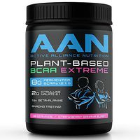 AAN Plant-Based BCAAs - 8g Vegan BCAAs per Serving (30 Servings, Strawberry Banana)