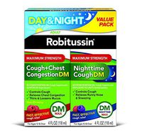 Robitussin Adult Maximum Strength Nighttime Cough DM Max 8 Ounce Twin Pack (2)