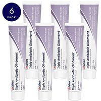 Safetec Triple Antibiotic 1oz Tube - First Aid Ointment for Minor Cuts, Scrapes and Burns (Pack of 6 Tubes)