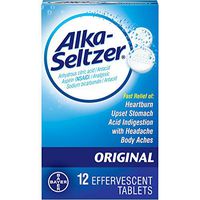 Alka Seltzer Orig Size 12s Alka Seltzer Original Antacid & Pain Relief Medicine 12ct