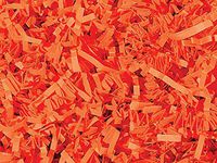 Orange Crinkle Paper Shred for Packaging Gift Box/Basket Filler 2 Ounce Bag #DPAS