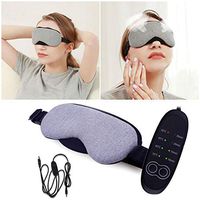 NANANA Warming Night Massage Mask, Electric USB Heated Eye Mask to Relieve Eye Stress, Warm Therapy to Clog Glands, MGD and Blepharitis, 195x105mm,Gray,C