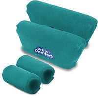 Crutch Comfort Deluxe Soft Fleece & Foam Crutch Accessory Set (Teal)