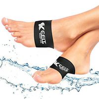 Compression Copper Arch Support Brace, 2 Plantar Fasciitis Sleeves for Flat Feet,Pain Relief and Heel Spurs