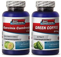 Natural Fat Burner Pills for Weight Loss - Green Coffee Cleanse - Extra Strength Formula Plus - Green Coffee Bean Weight Best Natural - Extract - 2 Bottles 120 Capsules