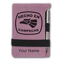 Mini Notepad, Hecho en Campeche, Personalized Engraving Included (Pink)