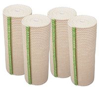 GT Cotton Elastic Bandage with Hook and Loop Closure, 6" Width - 4 Pack