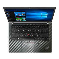 BingoBuy 2-Pack Black Carbon Fiber Palmrest Decal Vinyl Sticker Protector Skin Cover for Lenovo Thinkpad X270 X260 X250 X390 T480S T490 (Model:T490)