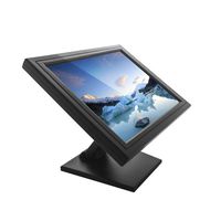 17" inch LED HD VGA Touch Screen USB POS Monitor Stand for Retail Kiosk Restaurant Bar Hotel A La Carte Cash Register USA Stock
