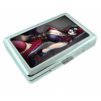 Bad Girls Pin Up Girl Model Silver Cigarette Case S15 Metal Wallet Id Holder 4" X 2.75" RFID Protection