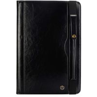 Jennyfly iPad Pro 12.9 Case 2015,Smart Feature (Sleep/Wake) Protective Case Build-in Pencil Holder and Card Slots and Strap for 2015/2017 iPad Pro 12.9 - Black