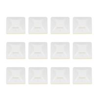 Cabilock 500 PCS Adhesive-Backed Zip Tie Cable Tie Holders Mounts Bases Wire Cable Organizer Anchor Point Position Plates for Home Office