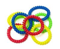 Chewable Jewelry Large Coil Bracelet - Fun Sensory Motor Aid - Speech and Communication Aid - Great for Autism and Sensory-Focused Kids 8 Pack 4 Colors