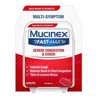 Mucinex Fast-Max Adult Severe Congestion and Cold Caplets, 20 ct (Pack of 5)
