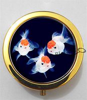 BlackKey Goldfish 3-Compartment Decorative Pocket Gift Box Case Organizer for Pill, Color 2 -2241