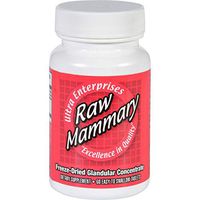 Ultra Glandulars Mammary - Raw - Freeze Dried Glandular Extract - Gluten Free - 60 Tablets (Pack of 2)