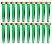 EZtube 20-Pack Joint Blunt Cigarette Tube Doob Vial Holder Waterproof Airtight Smell Proof Odor Sealing Container (Green)