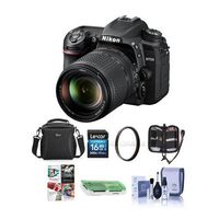 Nikon D7500 DSLR with AF-S DX NIKKOR 18-140mm f/3.5-5.6G ED VR Lens - Bundle with 16GB SDHC Card, Camera Bag, Cleaning KIt, Memory Wallet, Card Reader, PC Software Package, 67mm UV Filter
