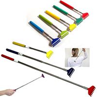 Gracefulvara Portable Extendable Telescopic Metal Back Scratchers, Hand Massager