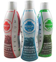 5 Pack - Rescue Detox ICE Instant Cleansing Energy Blueberry, Acai Berry, Raspberry Blue 32 Fl with Free Im Baked Bro and Doob Tubes Sticker