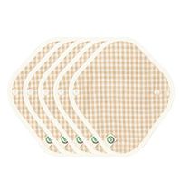 think ECO [5-Pads] Organic Reusable Cotton Cloth Panty Liiner Pads, Menstrual Liner Pads, Sanitary Napkins, Five Pads Set (Panty Liner, XS)