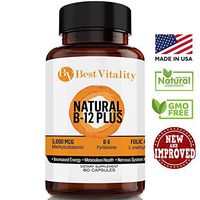 Ultimate Vitamin B Complex Dietary Supplement – Healthy & Natural VIT B Source, Including B12, B6 & Folic Acid, Boosts Energy Levels & Metabolism – 60 Vegetarian & Fast-Absorbing Capsules