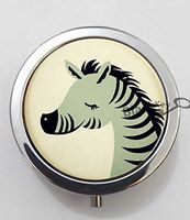 BlackKey Animal Zebra 3-Compartment Decorative Pocket Gift Box Case Organizer for Pill, Color 1 -1862