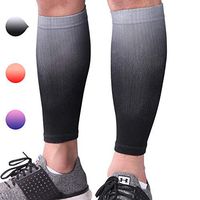Aegend Calf Compression Sleeves for Men or Women - Great Support Compression Sleeves for Running, Cycling, Traveling - Calf Sleeves for Fatigue, Shin Splints, Calf Varicose Veins, Pain or Swelling