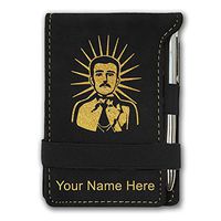 Mini Notepad, Malverde, Personalized Engraving Included (Black)