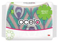 ocelo Heavy Duty Scrub Sponge, Colors and designs may vary (1 Sponge Total)