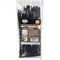 IIT 26271 Outdoor Xtreme Heavy Duty 8" Zip Ties Cable Ties 100Pc Self-Locking,